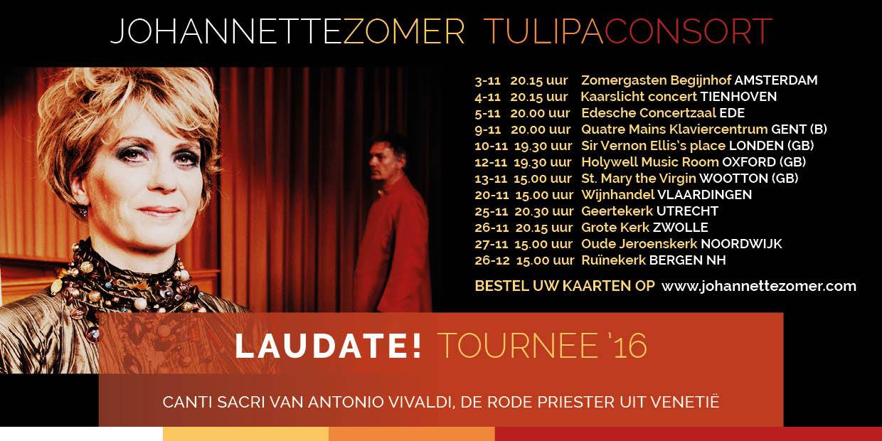 Johanette Zomer en het Tulipa Consort: Laudate!